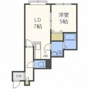 フロンティア藤野【1階】の間取り