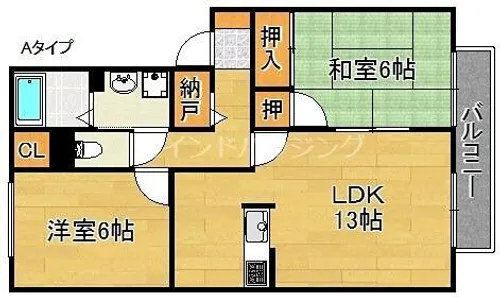 セジュールSAWA【2階】の間取り