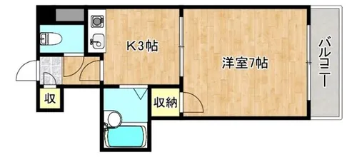 大阪府大阪市生野区勝山北1丁目【マンション】の間取り