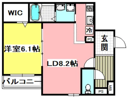 (仮称)フジパレス沢良宜西一丁目【206号室】の間取り