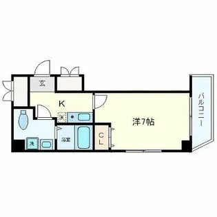 アリバ豊崎【4階】の間取り