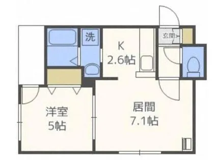 タカライーストプレイス【1階】の間取り
