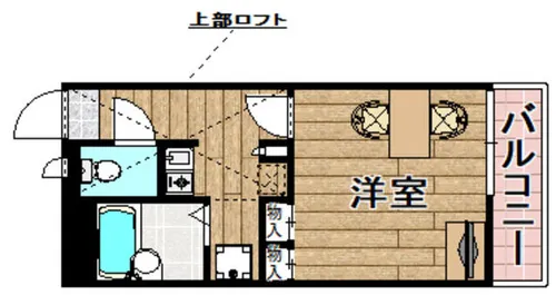 レオパレス銀河【308号室】の間取り
