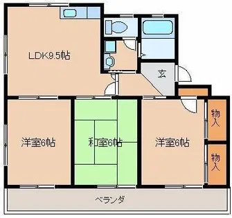 シェル幹【301号室】の間取り