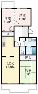 グリーンヒル小金台【2階】の間取り