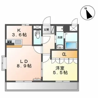 エメラルド A【2階】の間取り