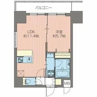 ORSUS新大阪(オルサス新大阪)【12階】の間取り