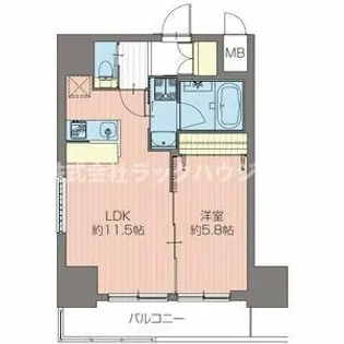 ORSUS新大阪(オルサス新大阪)【15階】の間取り