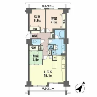 ル・ケレス南円山【00206号室】の間取り