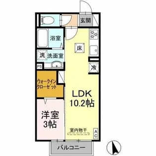 プランドール B棟【1階】の間取り