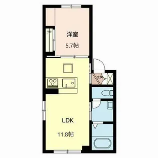 シャーメゾン サウスヒル【0102号室】の間取り