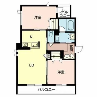 ラヴィソン南茨木【0201号室】の間取り