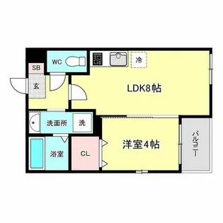 ManaLina【1階】の間取り