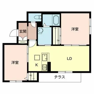 メゾン・フローラII【0103号室】の間取り