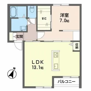 パストラルハイム.【B102号室】の間取り