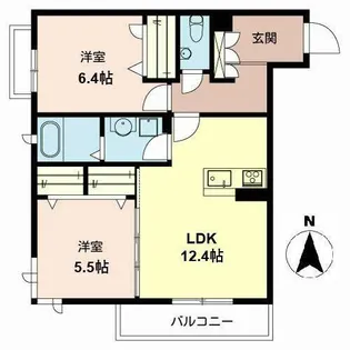 ル シーニュ(Le Cygne)【0203号室】の間取り