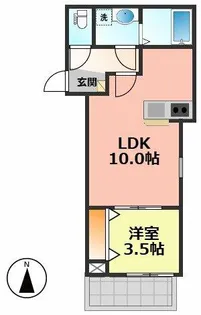 ジーメゾン北名古屋徳重ミソーレ【1階】の間取り
