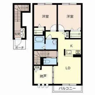 カーサベルデ長尾【0203号室】の間取り