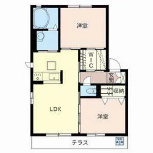 デルフセイル【0102号室】の間取り