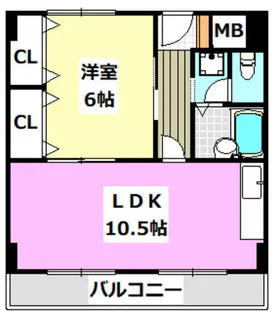 アライブ21【5階】の間取り