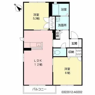 メイプルJ【2階】の間取り