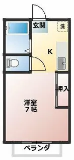 プレジュール柴田【105号室】の間取り