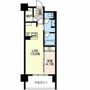 マストスタイル泉【1402号室】の間取り
