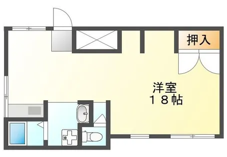 サンクトゥス【1階】の間取り