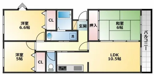 エスポワール【1階】の間取り