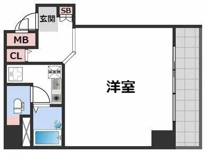 ディアコートセンバ【10階】の間取り