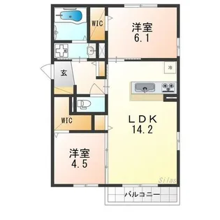 エーデル自由丘Ⅲ【2階】の間取り