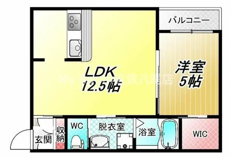 リビングライフ八尾山本【3階】の間取り