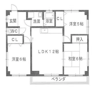 トリニティ高田寺【3階】の間取り