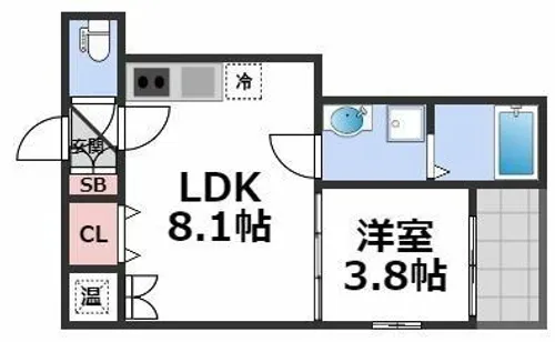 F asecia mira【1階】の間取り