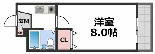 ロイヤル巽【2階】の間取り