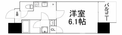 LUCE MINAMIMORIMACHI【3階】の間取り