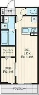 グリシーヌ【2階】の間取り