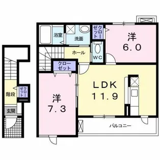 クラール21【2階】の間取り