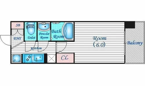 エステムプラザ福島ジェネル【7階】の間取り