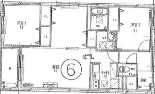K・S-11【4階】の間取り