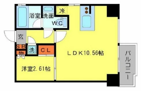 ドリームネオポリス桜ノ宮【5階】の間取り