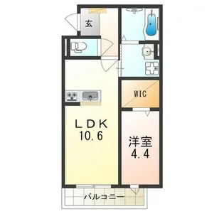 大阪府大阪市平野区加美北8丁目【アパート】の間取り