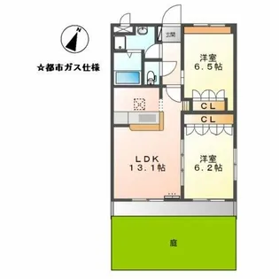 ウインド フィル会所【1階】の間取り