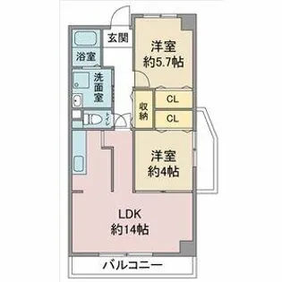 シャルマン高社【4階】の間取り