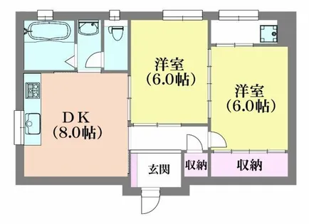 ユニオンハイツ【2階】の間取り