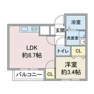Le Blanc大須【2階】の間取り
