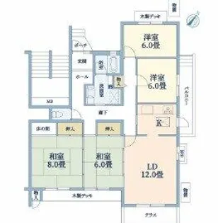 ウエル・メロード狩場台第二【101号室】の間取り