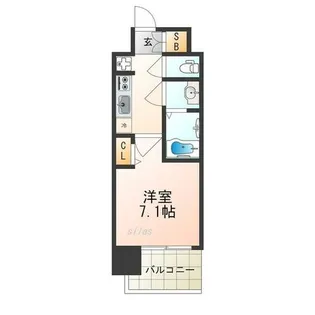 大阪府大阪市西淀川区姫里2丁目【マンション】の間取り