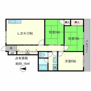 メゾン高野【4階】の間取り