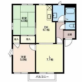 オレンジパーク野田C【2階】の間取り